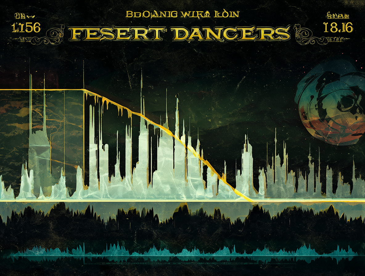 Gráfico ilustrativo del falso fade out mostrando la portada de Desert Dancers (Breakaway).