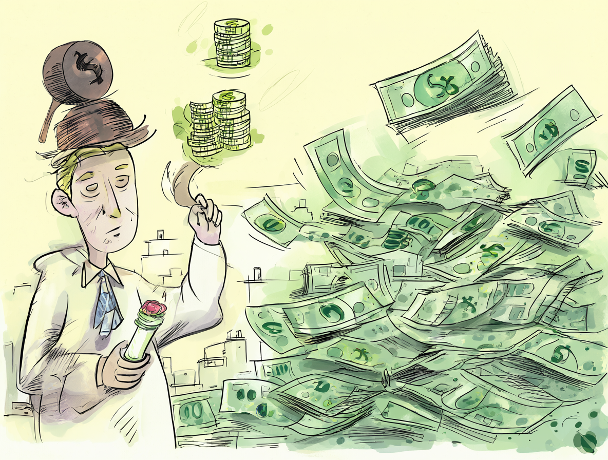 Viñeta sobre la inviolabilidad de la propiedad privada