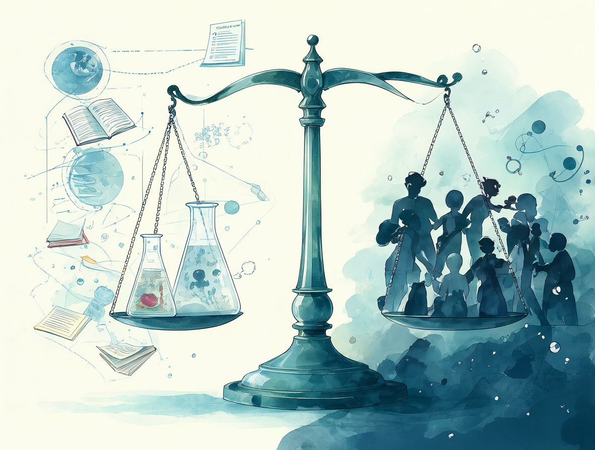 Ilustración del debate entre ciencia y desinformación