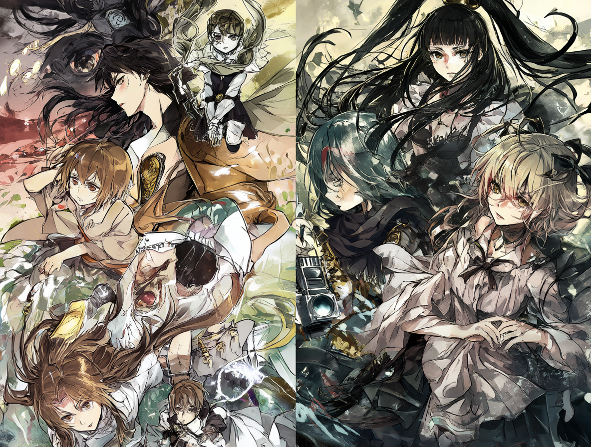 Arte promocional de las series mencionadas