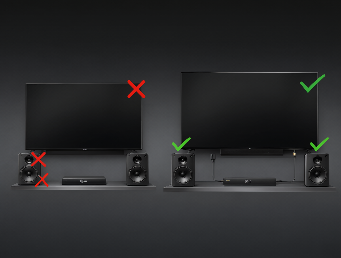 Diagrama técnico mostrando dos cadenas de sonido distintas conectadas a un televisor, comparando la salida Bluetooth con la salida HDMI.