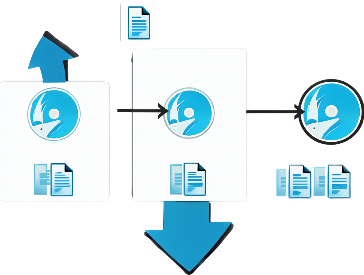 Diagrama técnico del flujo de registro y reproducción de actividad en disco