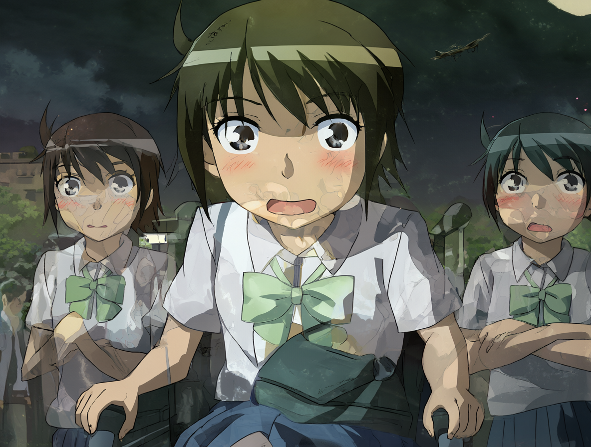 Ilustración conceptual del debate público sobre la adaptación al anime de Mii-chan to Yamada-san.