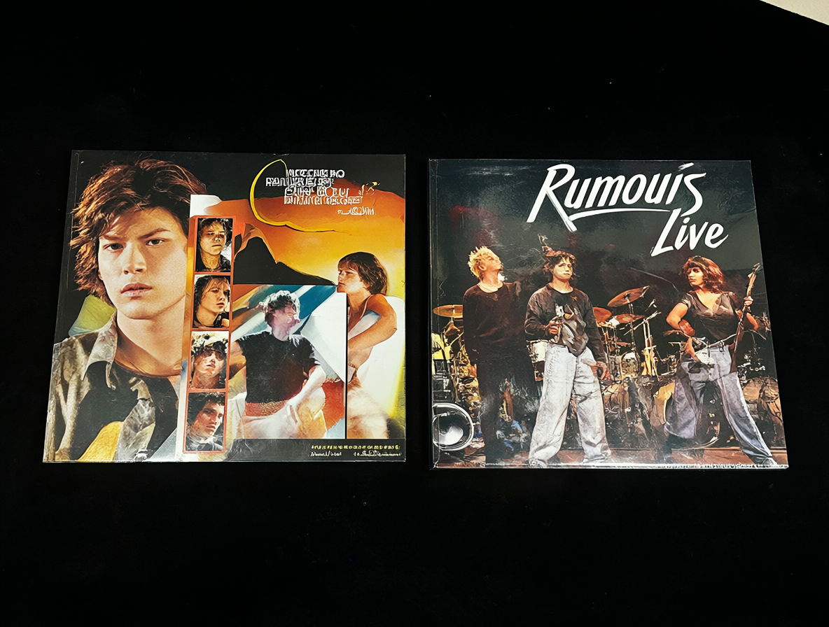 Portadas de los álbumes Rumours 35th Anniversary Deluxe y Rumours Live