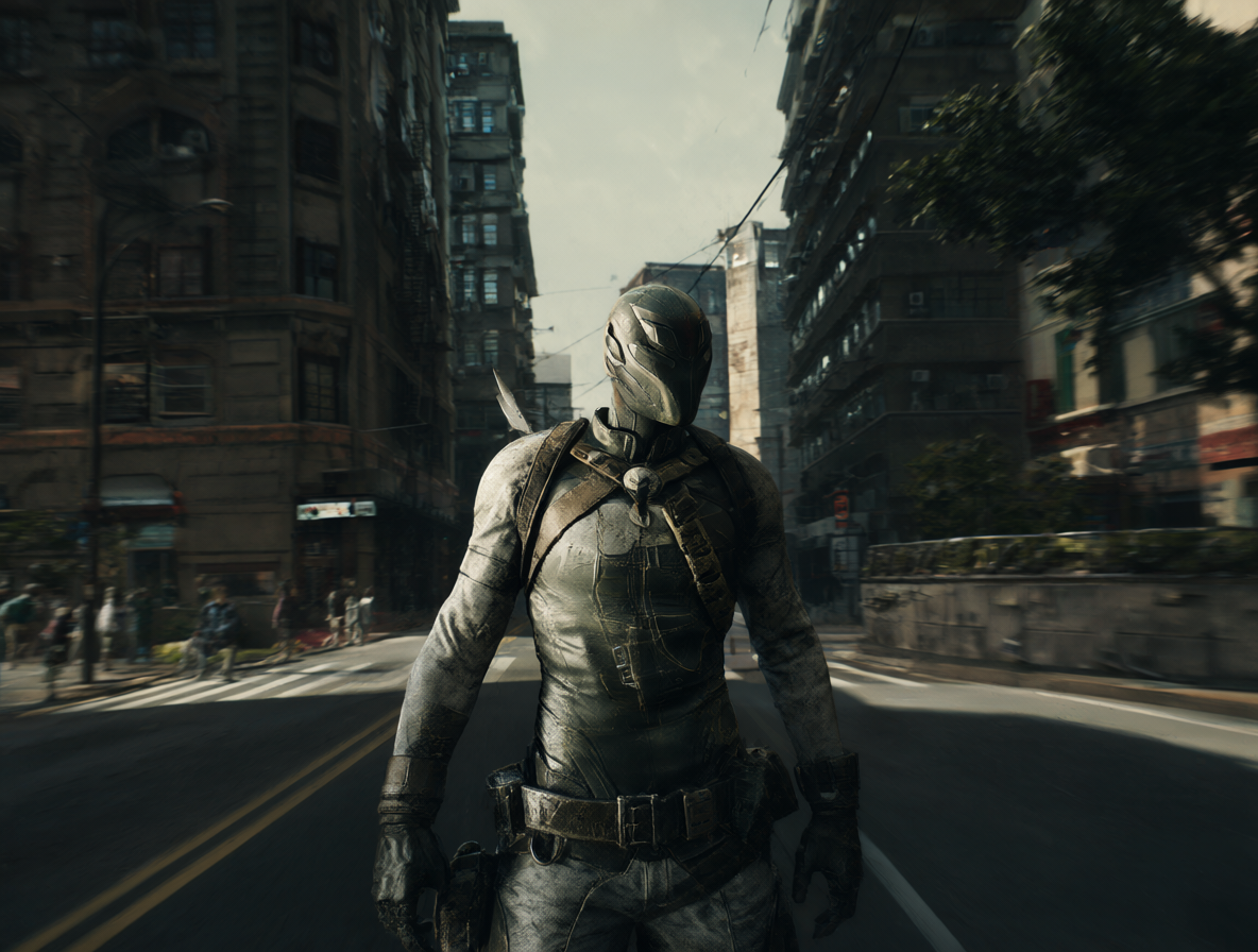 A cinematic arc shot showing a smooth 180-degree camera rotation.