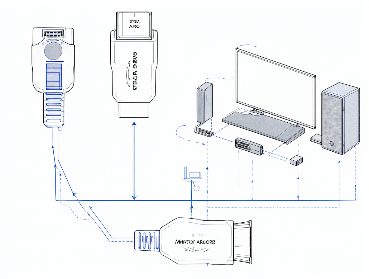 Diagrama mostrando cómo funciona la conexión HDMI ARC entre dispositivos de entretenimiento