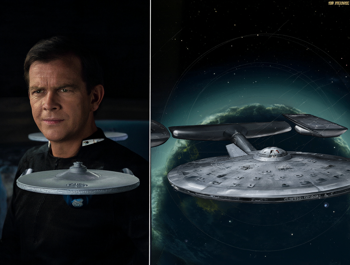 Comparación entre el Enterprise clásico y la nave precursora NX-01.