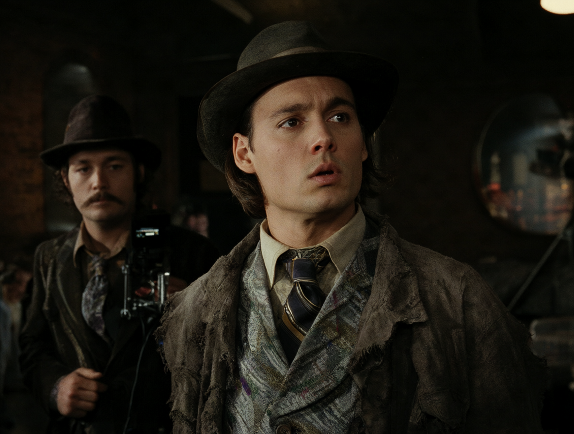 Johnny Depp y Tim Burton rodando la película biográfica sobre Ed Wood