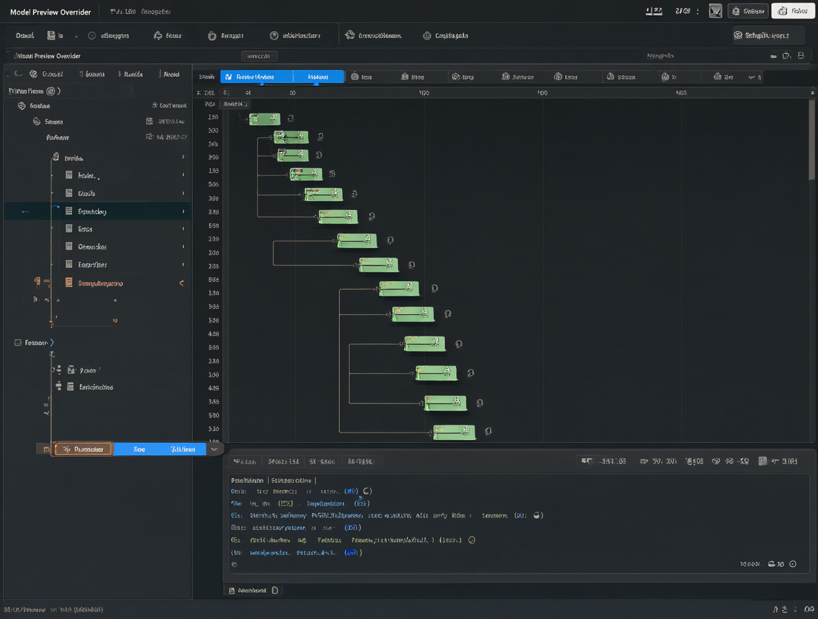 Captura de pantalla del software ComfyUI con el nodo de preview activo y la barra de progreso.