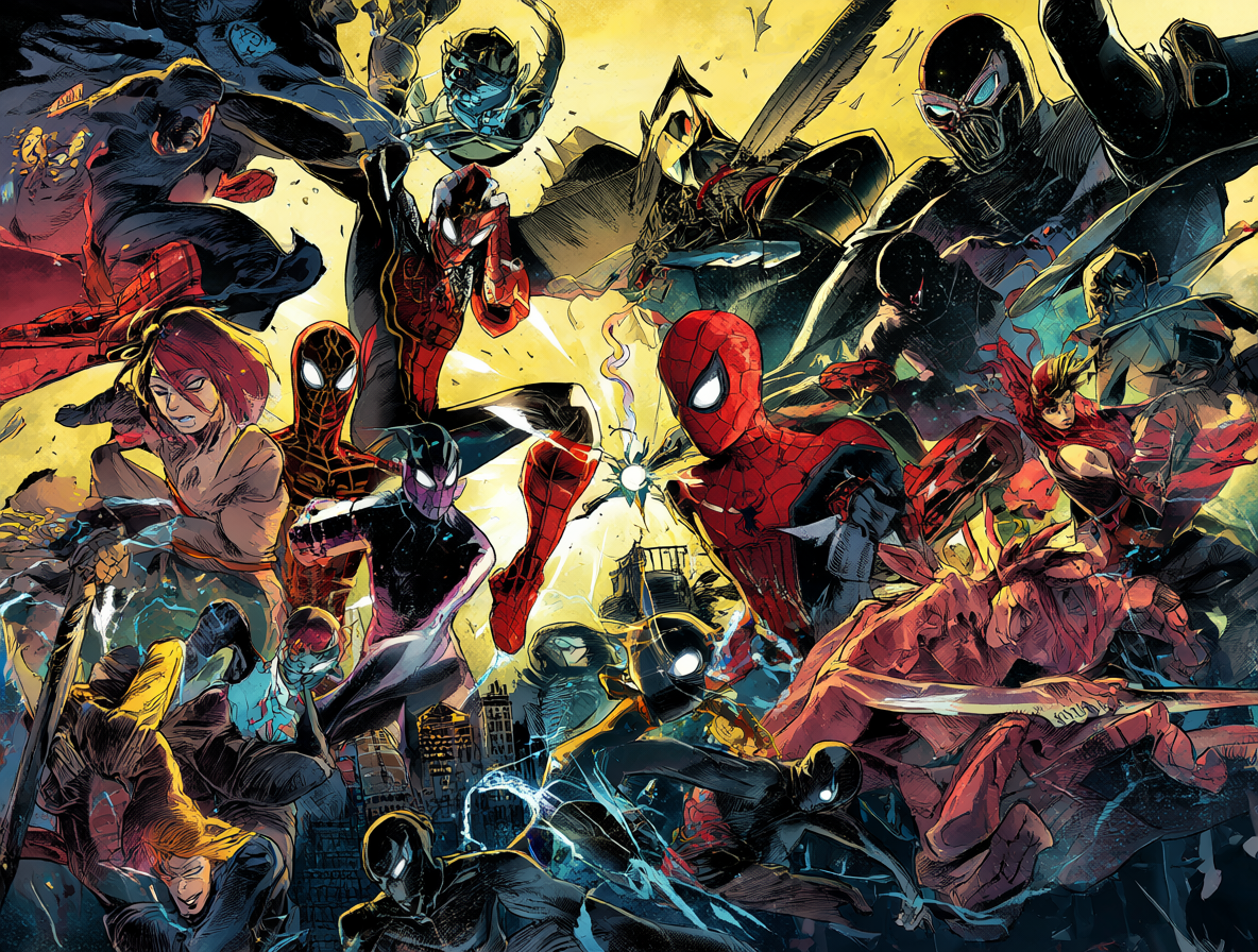 Ilustración de los acuerdos cinematográficos entre Marvel, Fox y Sony mostrando cómo la propiedad intelectual separa las franquicias como X-Men, Spider-Man y Fantastic Four.