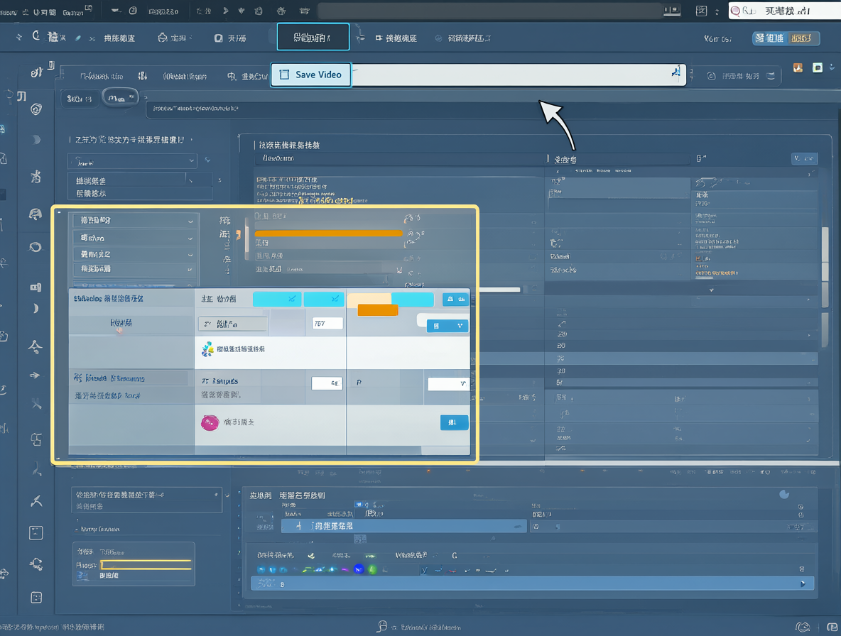Diagrama digital del nodo Save Video en la interfaz de software ComfyUI.