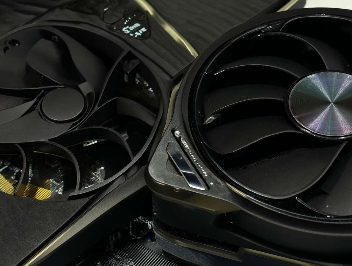 Tarjeta gráfica NVIDIA RTX 3090 con sus especificaciones técnicas visibles sobre un fondo tecnológico.