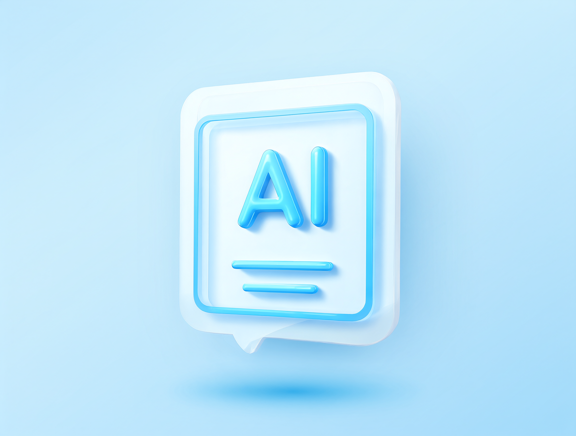 Un icono flotante que representa un modelo de inteligencia artificial.