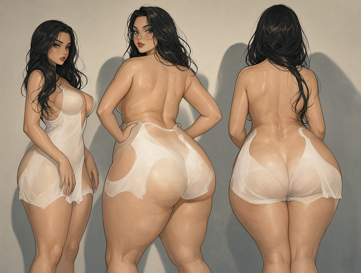 Modelo con una silueta curvilínea destacada.