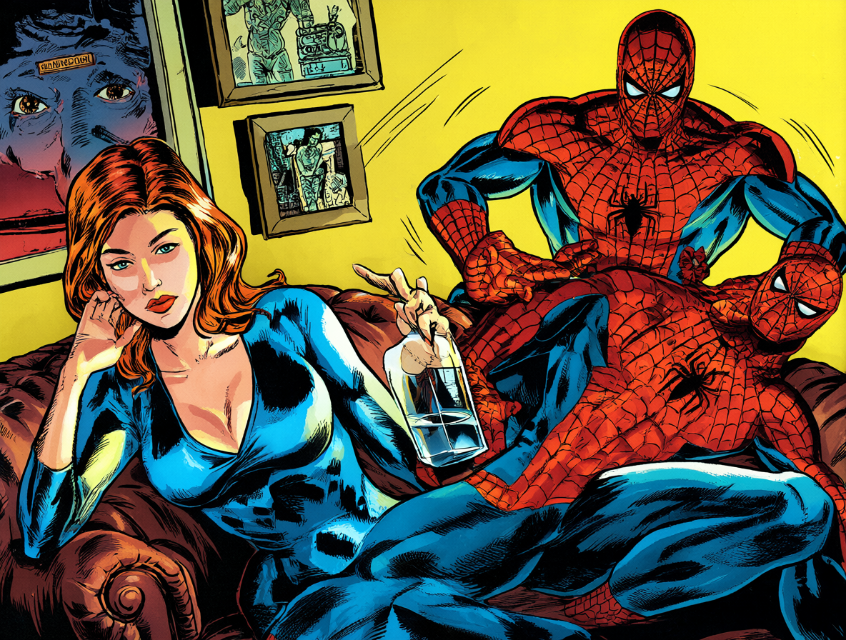 Portada del cómic Amazing Spider-Man #601 con Mary Jane Watson y Peter Parker.