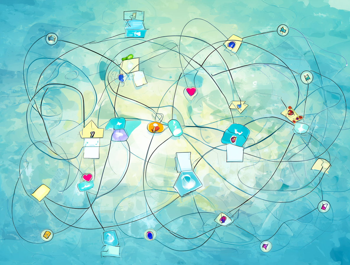 Ilustración sobre cómo las redes sociales influyen en la percepción del narcisismo