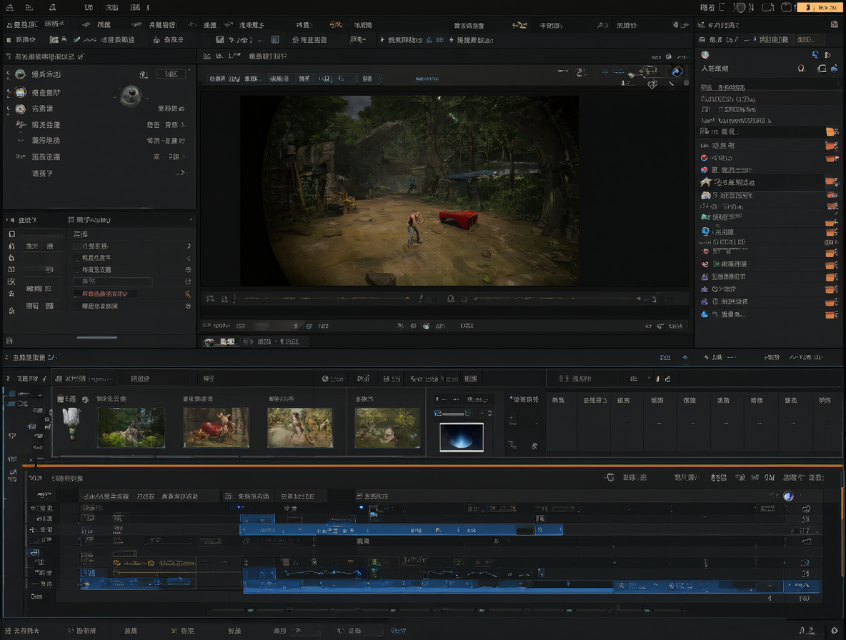 Blender abierto con el workspace de Video Editing visible