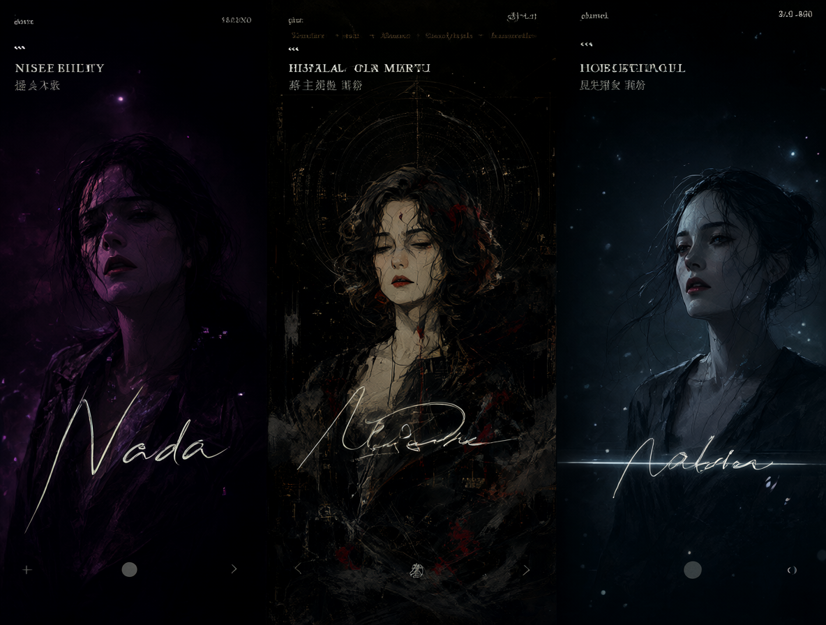 Representación visual de las tres versiones musicales del poema