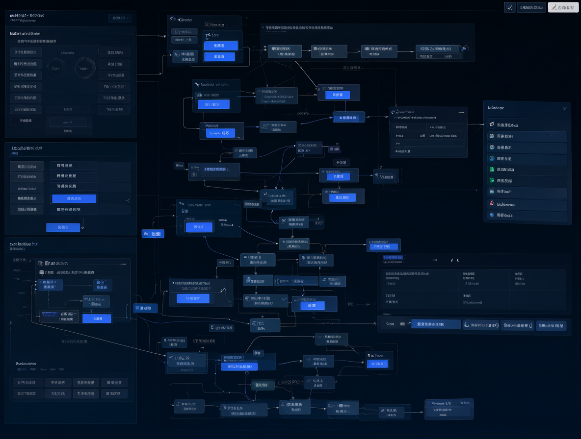 Diagrama técnico mostrando la organización de nodos y conexiones dentro de una interfaz de software de generación de imágenes.