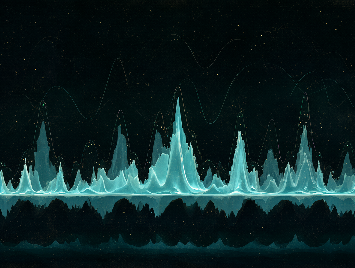 Gráfico de ondas que muestra la evolución del tema.