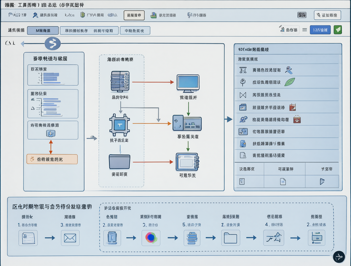 Ilustración conceptual del ComfyUI Manager instalando dependencias desde una carpeta local configurada como repositorio Git.