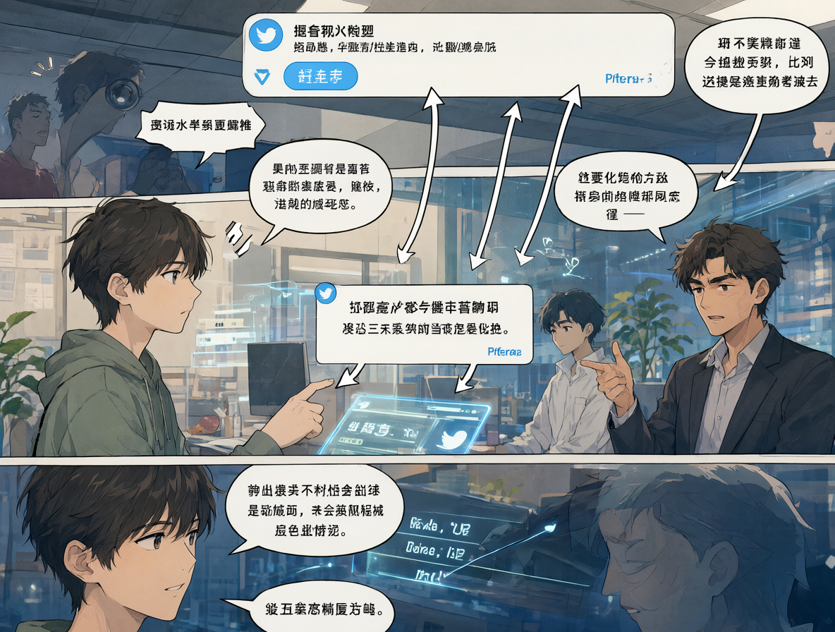 Captura de pantalla de una discusión en red social donde un bot responde genéricamente y un usuario humano detecta que la respuesta no tiene sentido con el tema.