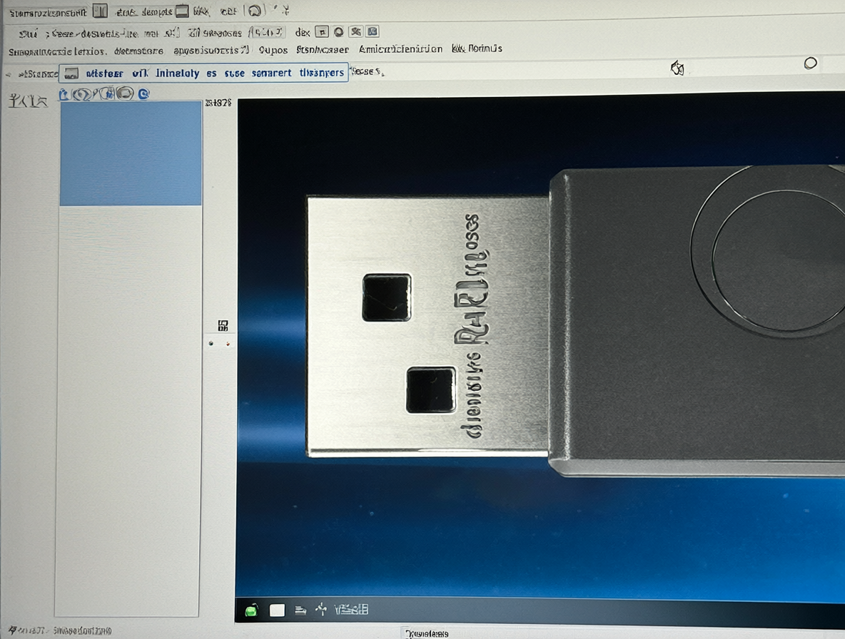 Captura de pantalla del sistema de archivos RAW