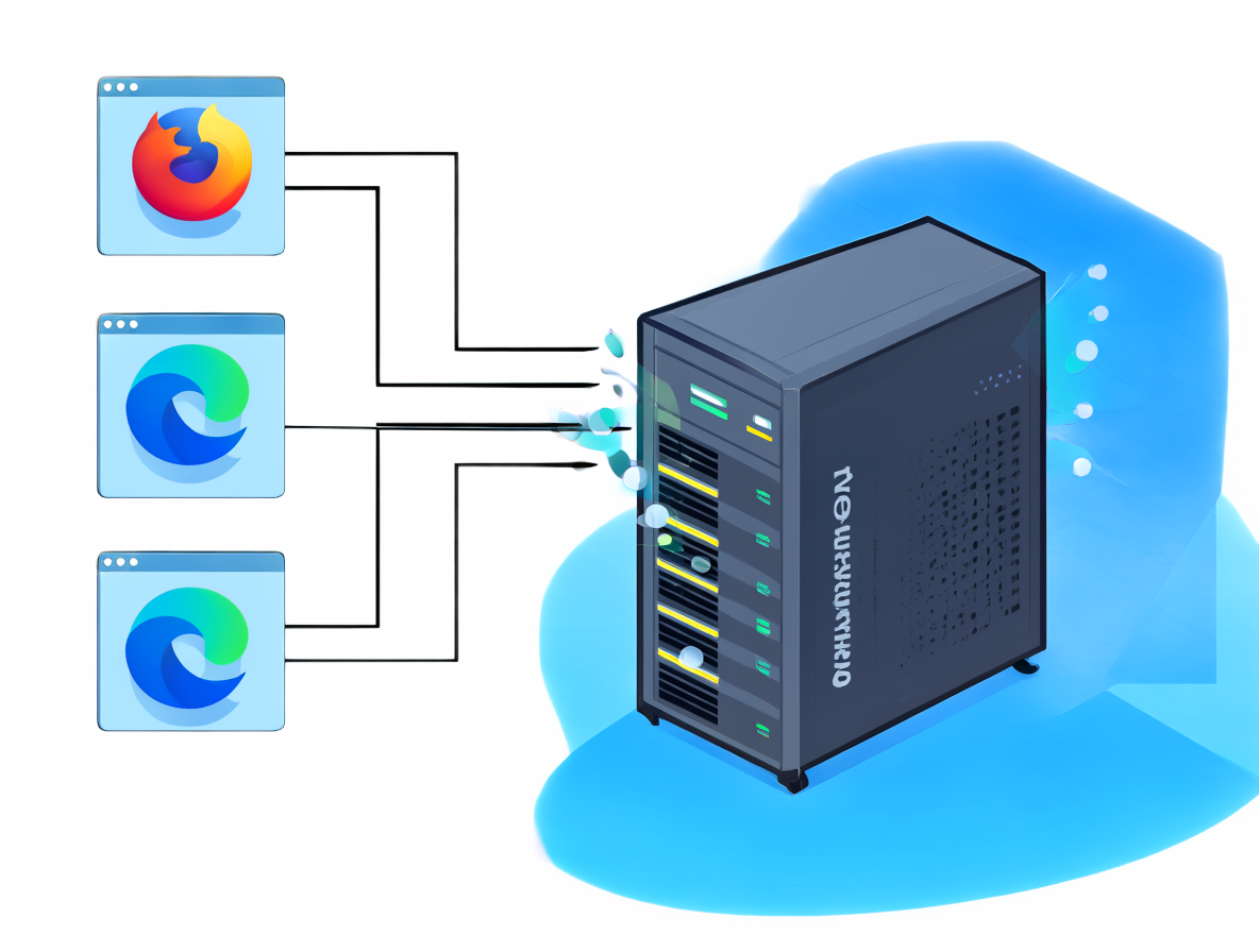 Representación visual de la separación entre el navegador y el procesamiento de la GPU en ComfyUI