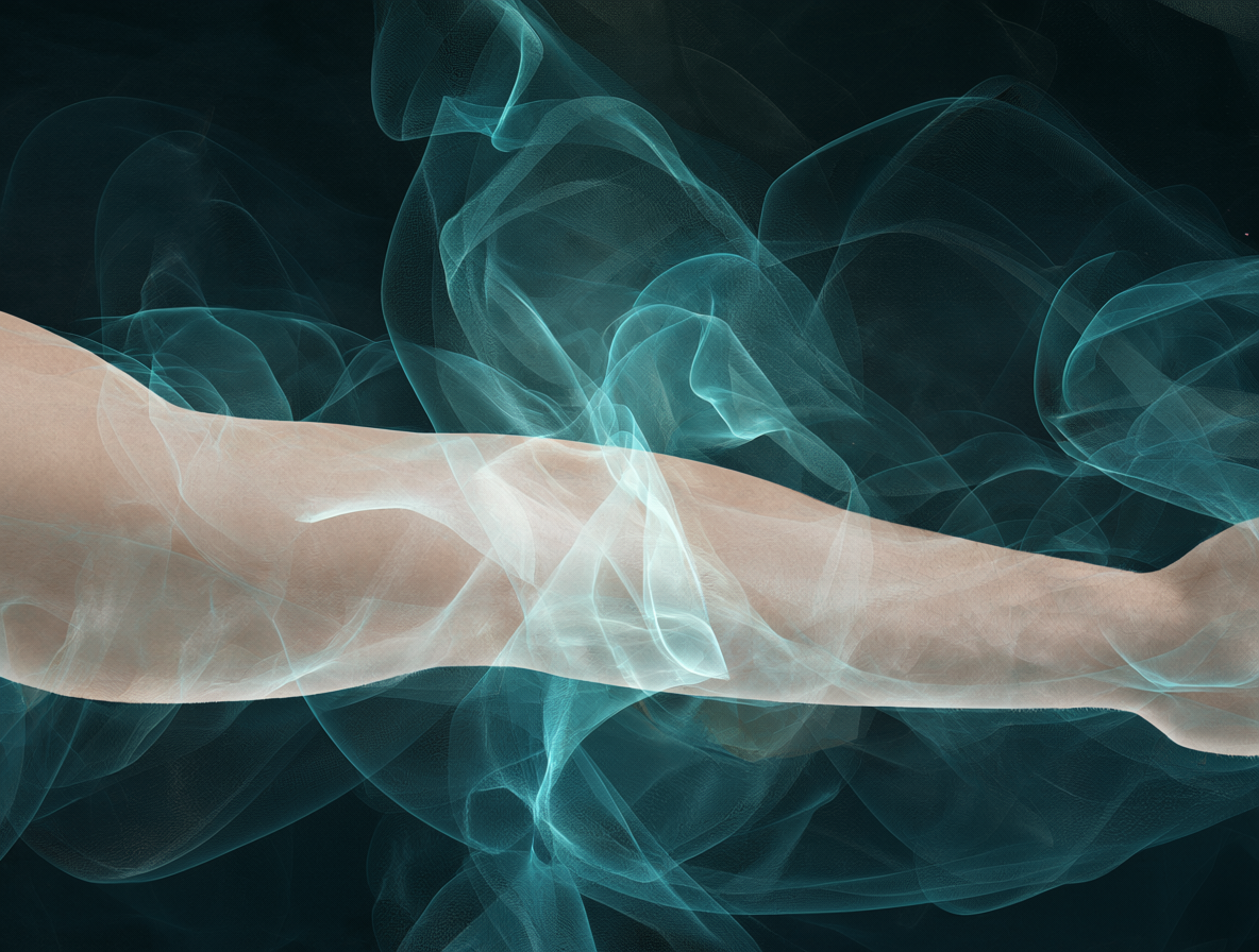 Illustration showing the ghost arm hallucination glitch in AI generation.