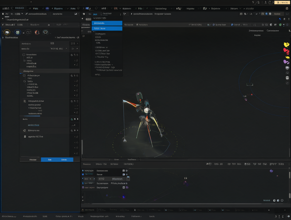 Pantalla del software Blender mostrando la interfaz del Video Sequence Editor con el menú desplegable abierto.