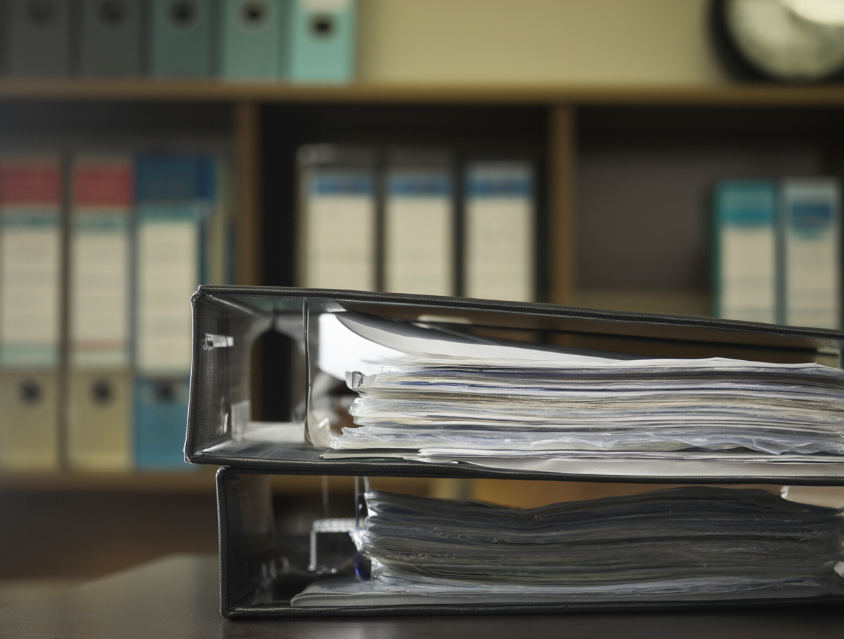Escena de investigación legal y archivos judiciales