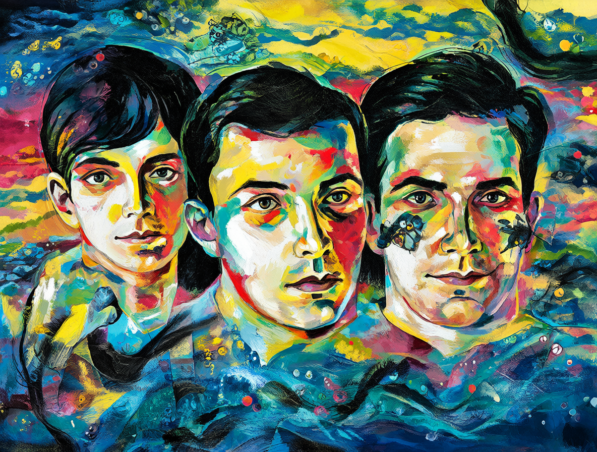 Imagen artística del álbum Love de los Beatles y la pieza Gnik Nus