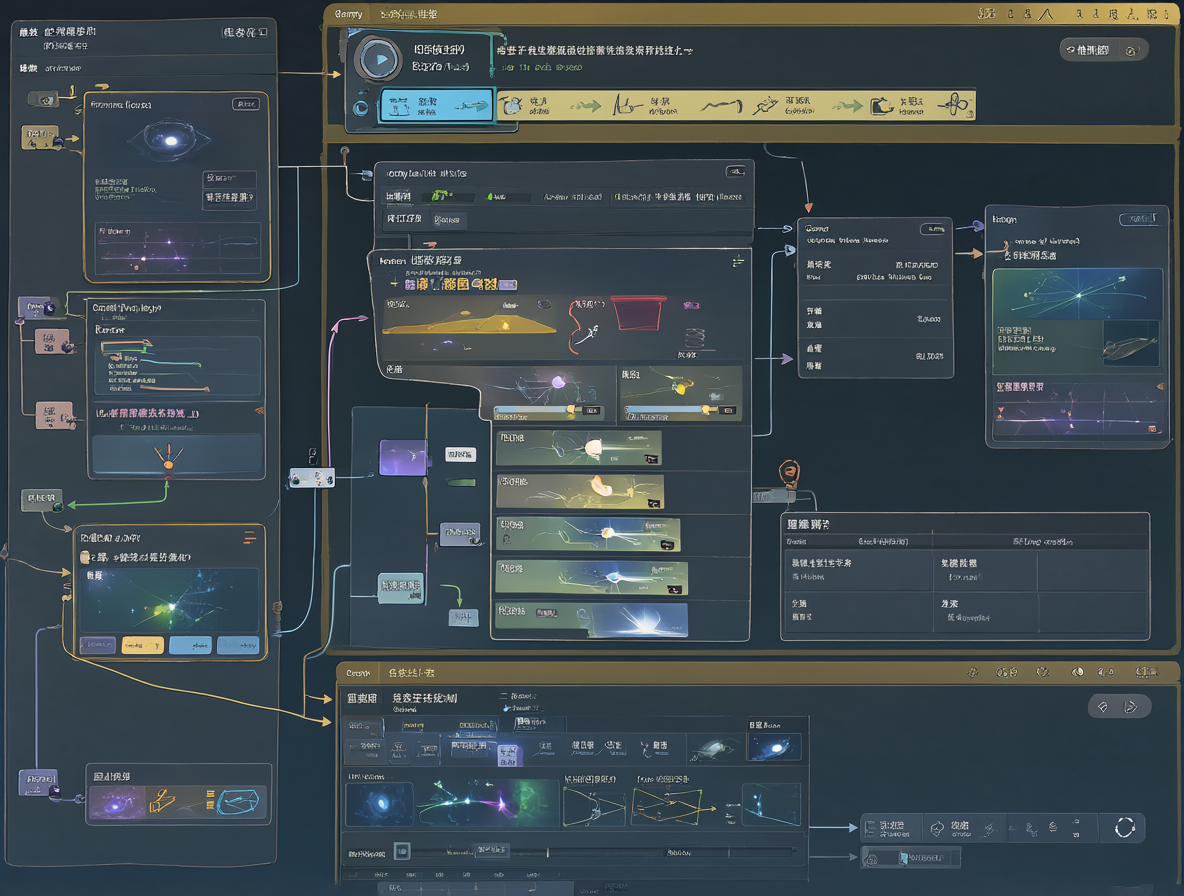 Diagrama del nodo de generación de vídeo utilizando el modelo Minimax H3 y la configuración de semillas en una interfaz de software.