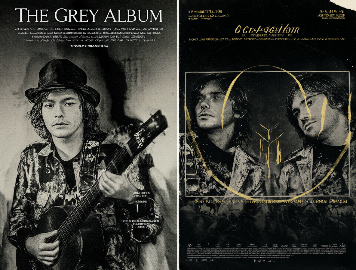 Comparación entre The Grey Album y el disco LOVE de los Beatles.