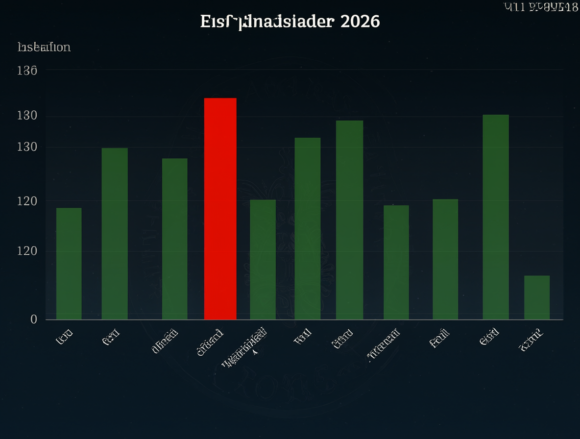 Gráfico financiero mostrando las pérdidas del fondo E y D frente al rendimiento positivo del fondo A, con fecha de 2026.
