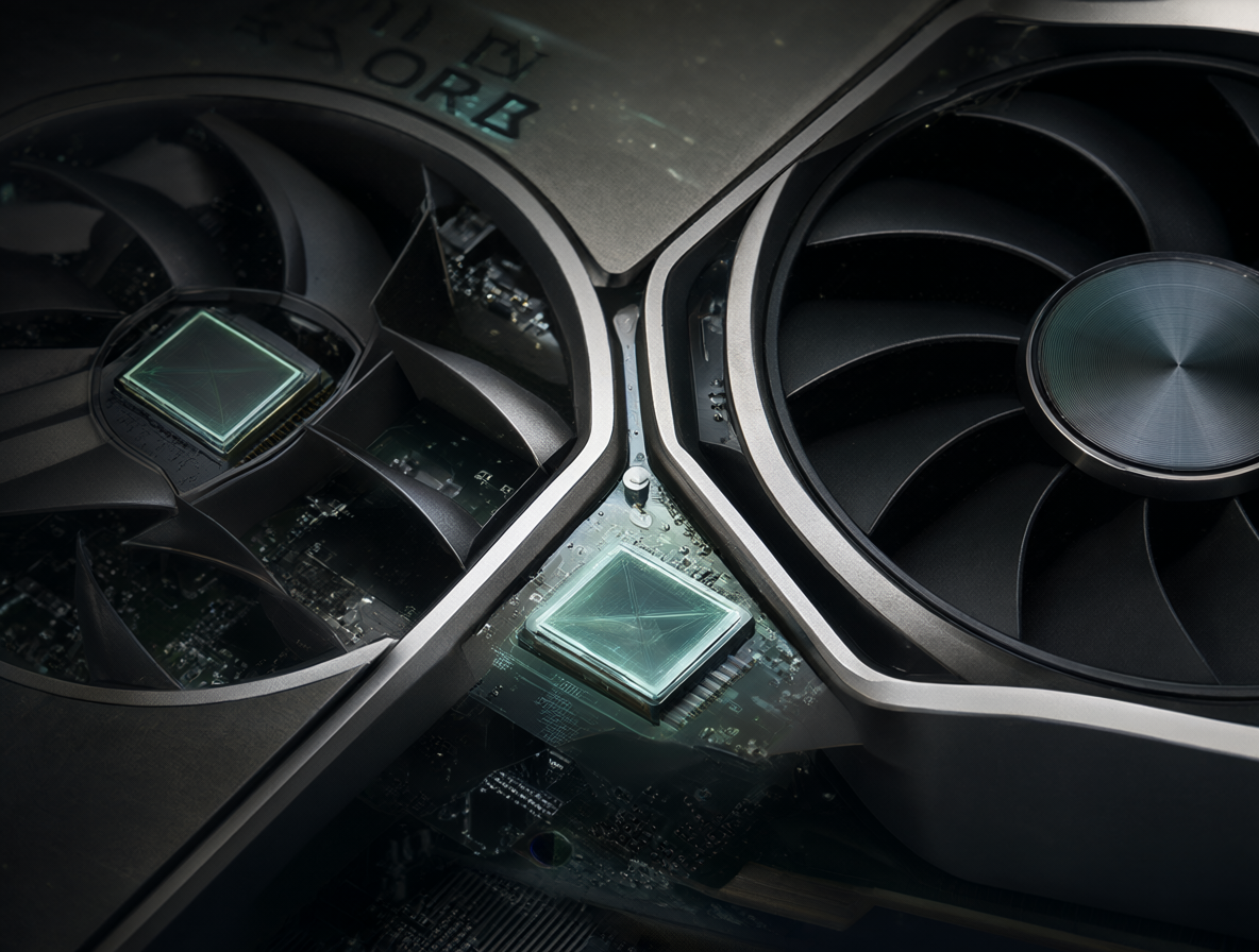 Detalles técnicos de una GPU NVIDIA RTX 3090 mostrando el hardware base y los componentes internos.