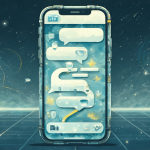 Ilustración de una interfaz futurista mostrando un hilo de chat y burbujas de diálogo sobre feedback de inteligencia artificial.