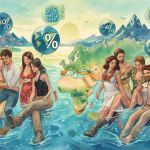 Imagen comparativa de estadísticas de disolución en matrimonios mixtos y del mismo sexo sobre un mapa mundial estilizado con porcentajes flotantes.