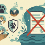 Infografía mostrando los dos lados del argumento político sobre la ley de mascotas en Chile.