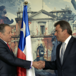 Eduardo Frei y José Antonio Kast en una reunión política.