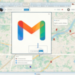 Interfaz de Gmail en un navegador mostrando múltiples sesiones activas y el botón para cerrar sesión específica.