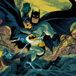 Diseñador Bruce Timm trabajando en las ilustraciones clásicas de Batman The Animated Series.