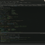 Pantalla de un editor de código mostrando la solución de regex para buscar archivos.