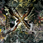 Panel del manga X de CLAMP rodeado de símbolos apocalípticos