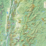 Mapa detallado de Chile mostrando las principales ciudades con oferta de libros de ocasión.