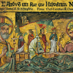 Diagrama histórico mostrando el periodo entre Pedro y el Concilio de Nicea, con Clemente de Roma e Ireneo destacados.