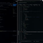 Pantalla dividida mostrando una terminal de PowerShell ejecutando el comando 'wsl -l -v' y otra ventana del navegador con la interfaz de ComfyUI cargando modelos, sobre un fondo oscuro y moderno.