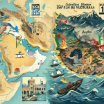 Mapa conceptual mostrando el cambio de relaciones entre Israel e Irán antes y después de 1979