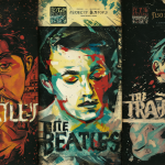Imagen de las portadas de Red, Blue y One en The Beatles.
