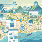 Diagrama ilustrativo de un navegador web mostrando cómo una extensión puede interferir con el zoom, representado por iconos flotantes y flechas indicando la acción de recargar la página.